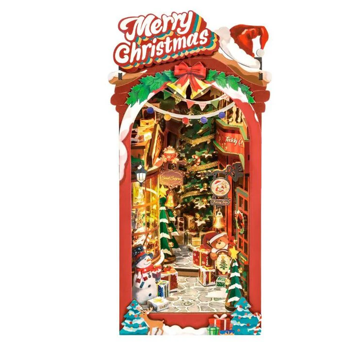Robotime Rolife DIY Book Nook Christmas Street TGC06 - Image 2