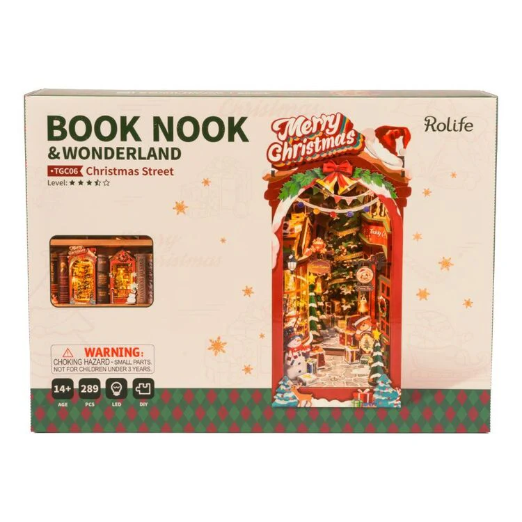 Robotime Rolife DIY Book Nook Christmas Street TGC06 - Image 4
