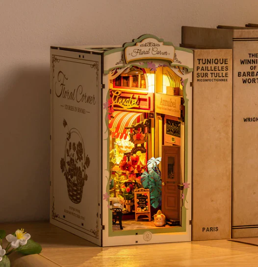 Robotime Rolife DIY Book Nook Floral Corner TGB09 - Image 2