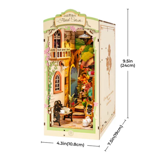 Robotime Rolife DIY Book Nook Floral Corner TGB09 - Image 5