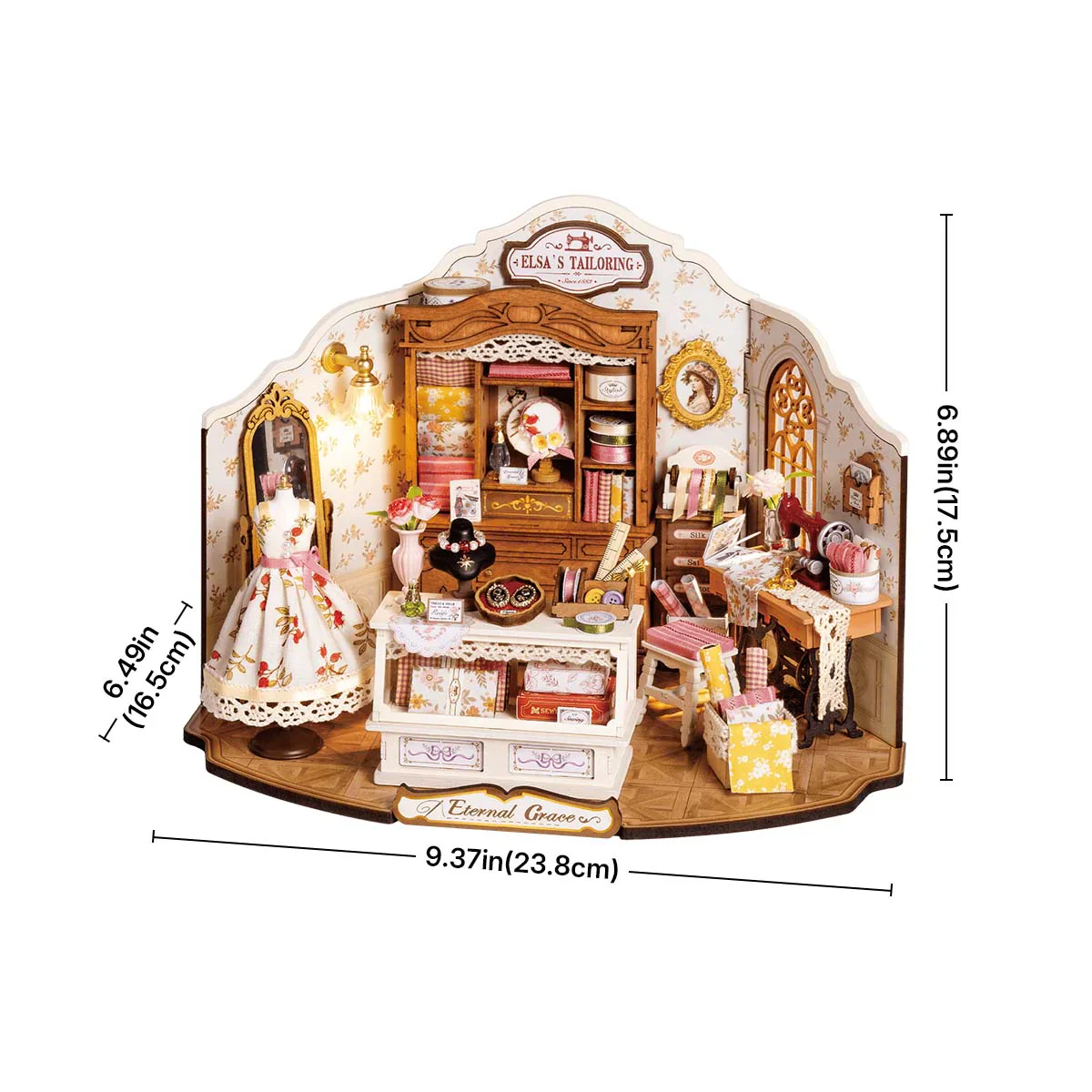 Robotime Rolife DIY Miniature House - Elsa's Tailoring DG178 - Image 8