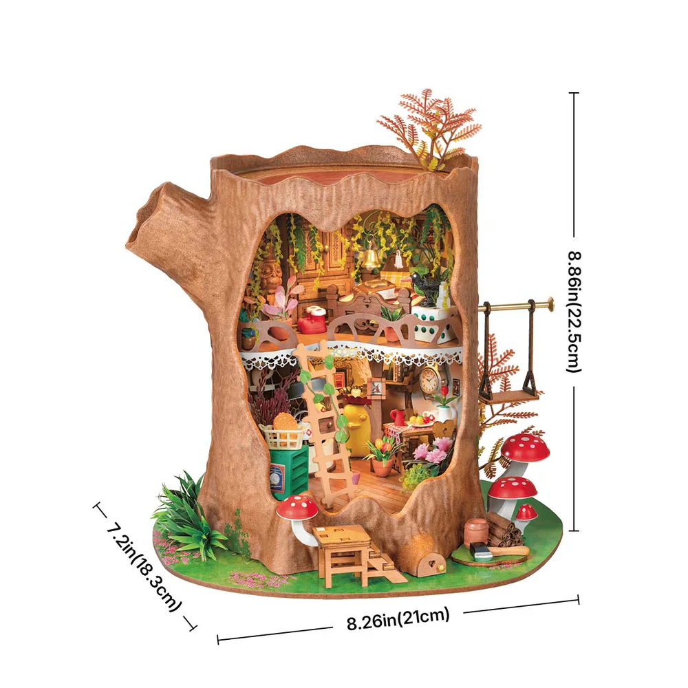 Robotime Rolife DIY Miniature House - Fairytale Tree House DG179 - Image 6
