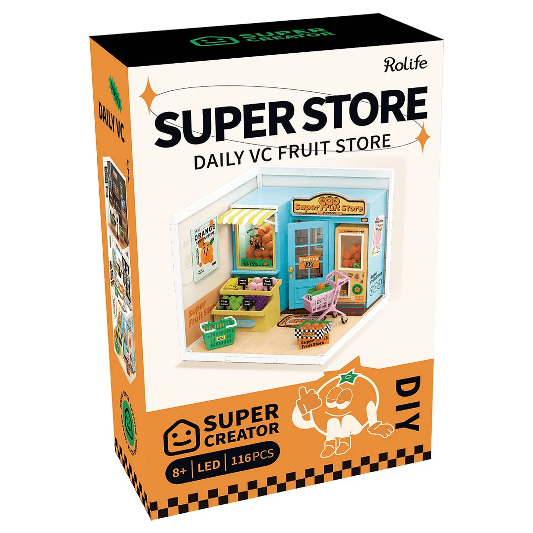 Robotime Rolife DIY Plastic Superstore Daily VC Fruit Store - Image 3