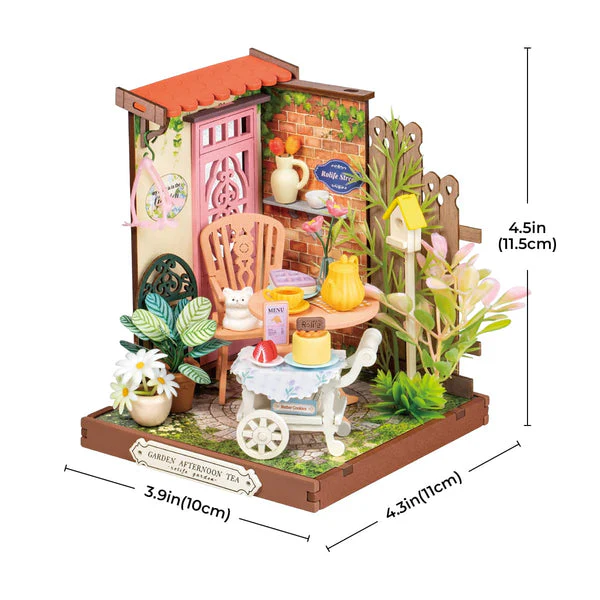 Robotime Rolife Fancy Tea Yard DIY Miniature House DS038 - Image 4