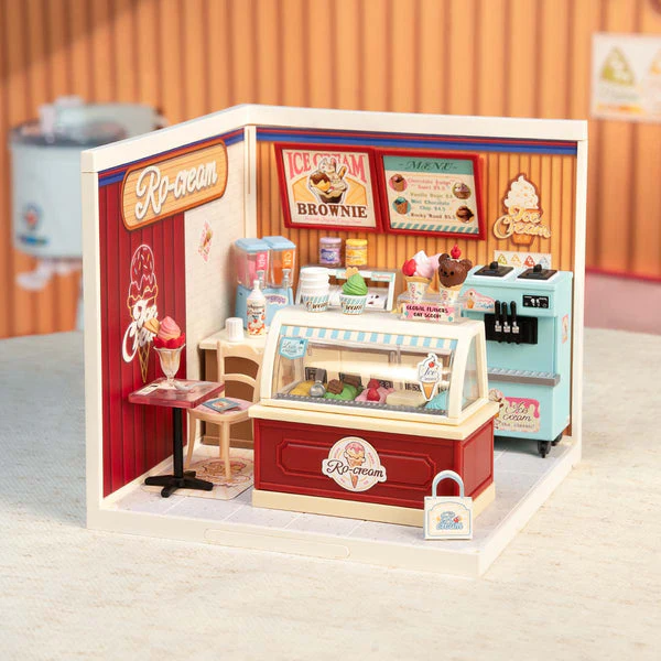 Robotime Rolife Flavorful Ice Cream DIY Miniature House DW018B - Image 2