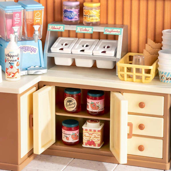 Robotime Rolife Flavorful Ice Cream DIY Miniature House DW018B - Image 4