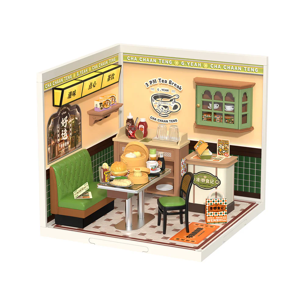 Robotime Rolife Hong Kong Bites Cafe Super Creator Miniature House DW021 - Image 8