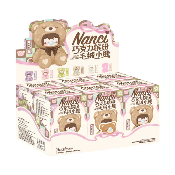 Robotime Rolife Surprise Plush Dolls - Nanci Colorful Chocolate Cutie Bears - Image 8