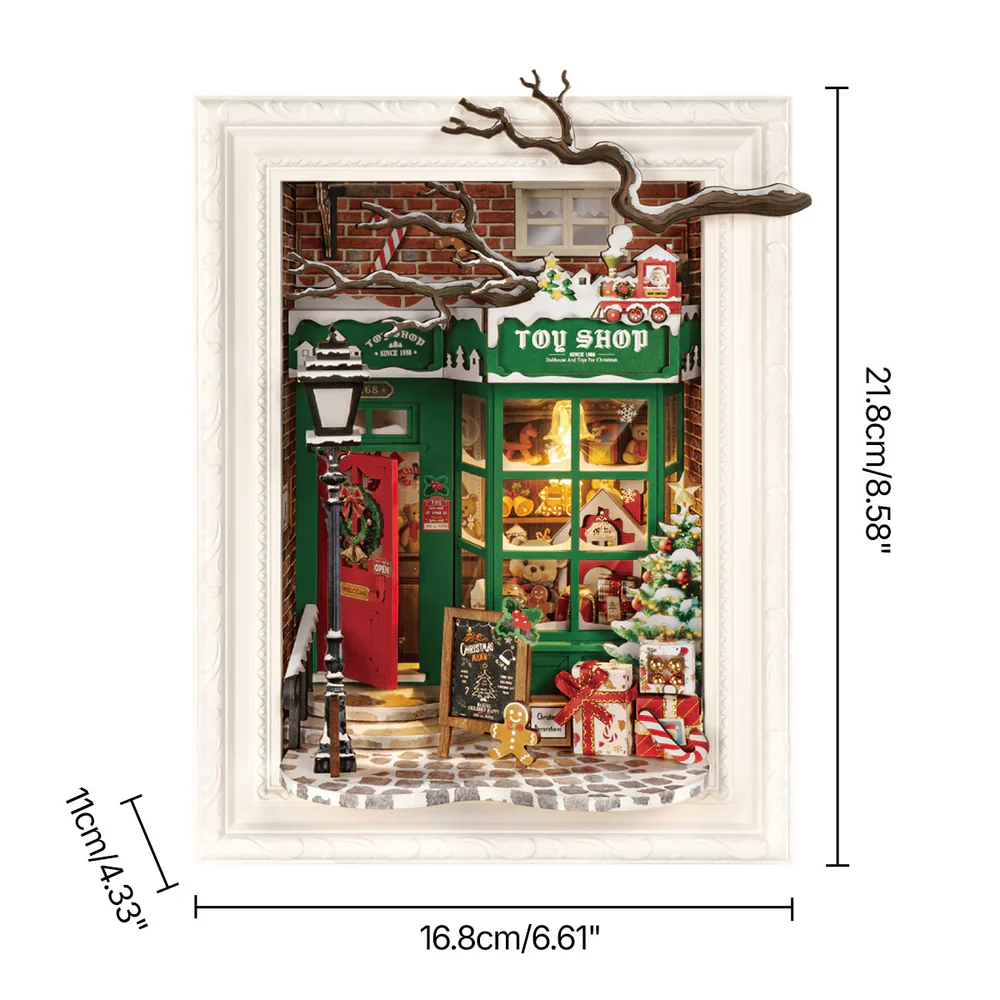 Robotime Rolife Santa's Toy Shop 3D Wooden Puzzle DP006 - Image 2