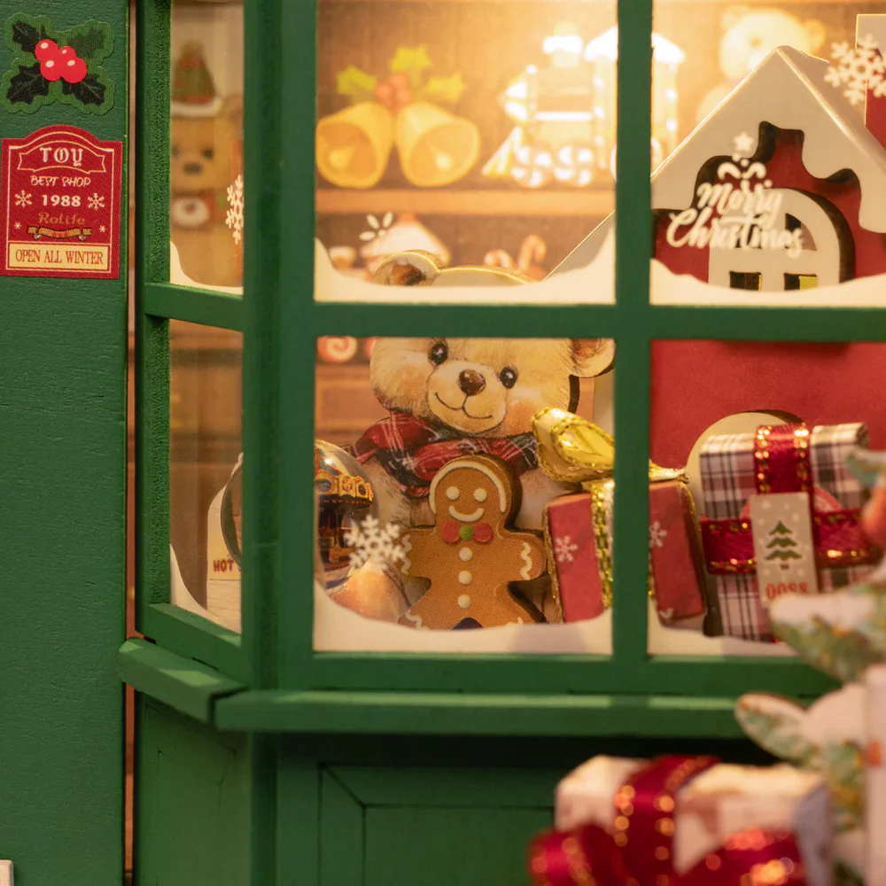 Robotime Rolife Santa's Toy Shop 3D Wooden Puzzle DP006 - Image 5