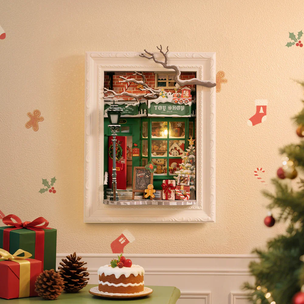 Robotime Rolife Santa's Toy Shop 3D Wooden Puzzle DP006 - Image 6