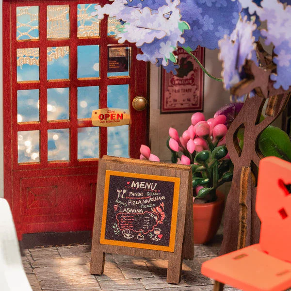 Robotime Rolife Sea Holiday Restaurant DIY Miniature House DS039 - Image 3