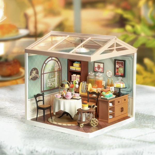Robotime Rolife Sweet Sips Tea DIY Miniature House DW011 - Image 2