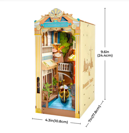 Robotime Rolife DIY Book Nook Romantic Venice TGB08 - Image 5