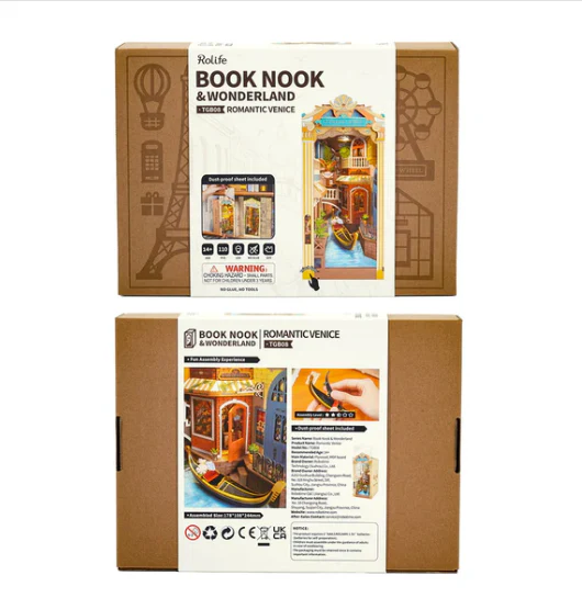 Robotime Rolife DIY Book Nook Romantic Venice TGB08 - Image 6