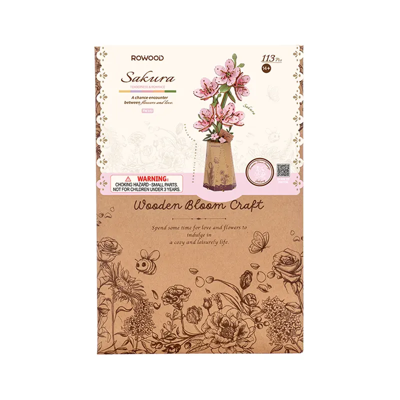 Robotime Rowood Bloom Sakura - Image 2