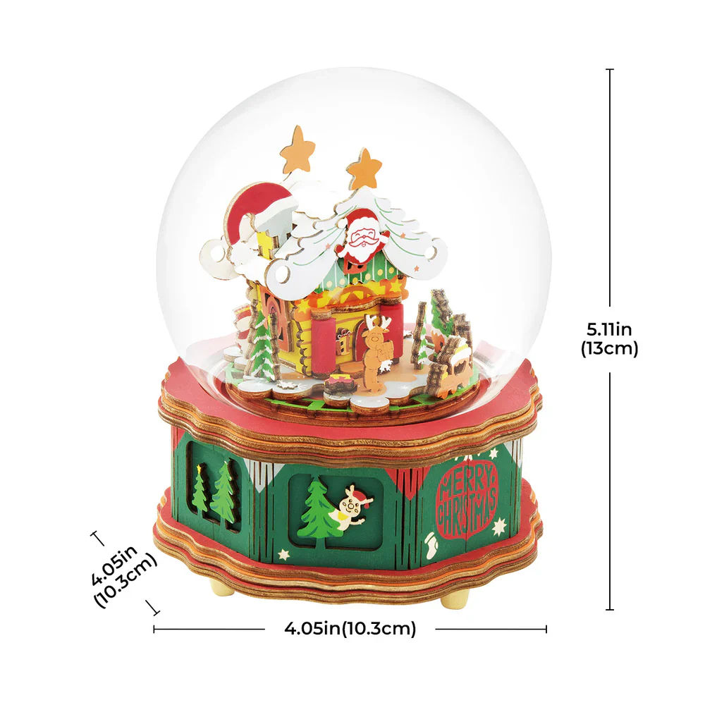 Robotime Christmas Town Music Box AM46 - Image 5