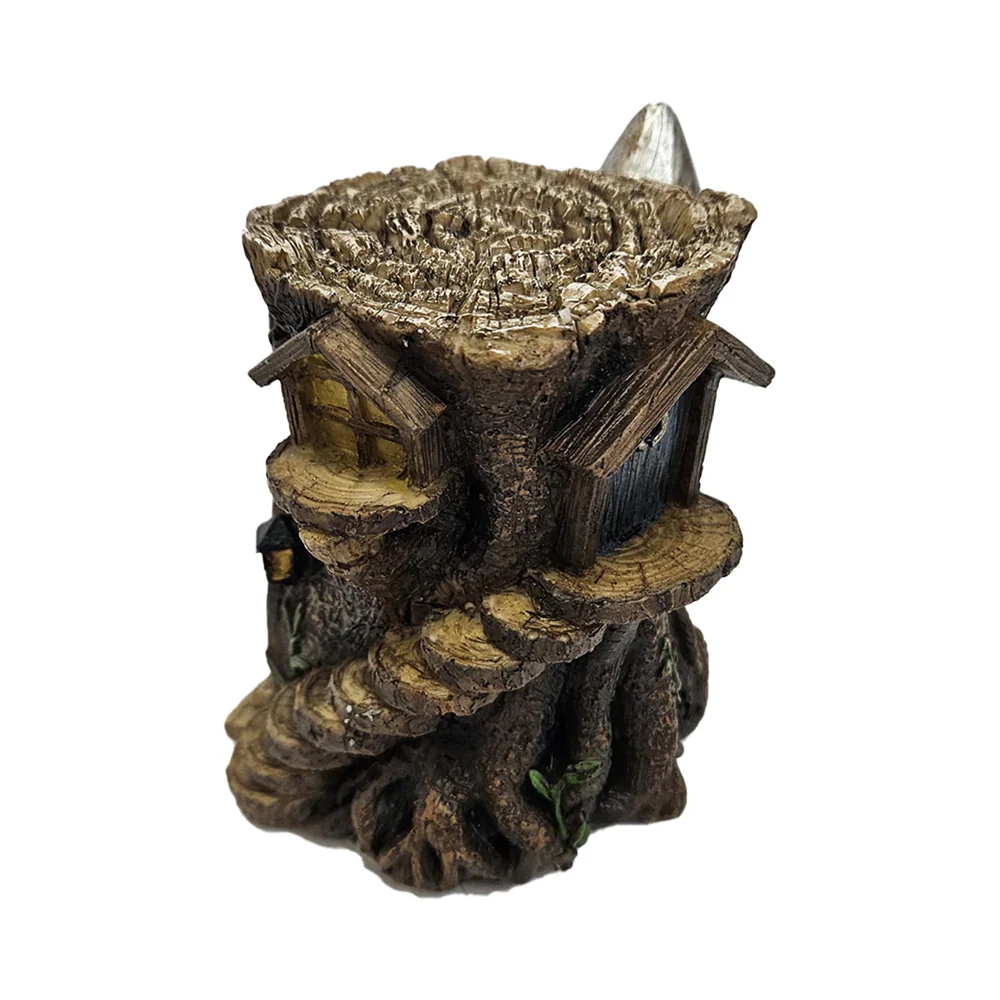 Rustic Resin Fairy Garden House 10.5cm - Image 2