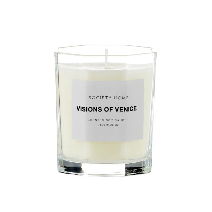 Society Home Visions of Venice Scented Soy Candle 180g - Image 2