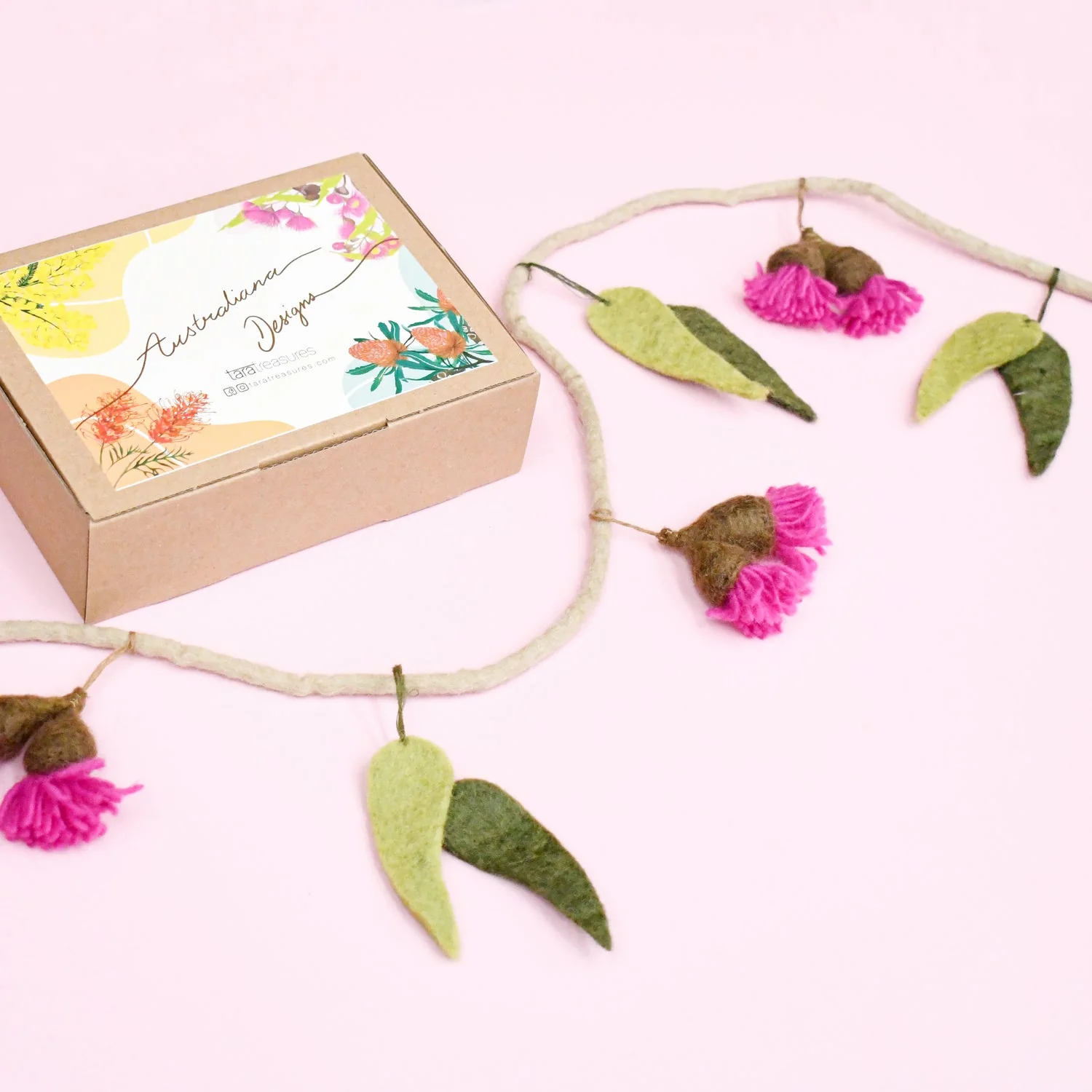 Tara Treasures - Eucalyptus and Gum Blossoms Garland - Image 2