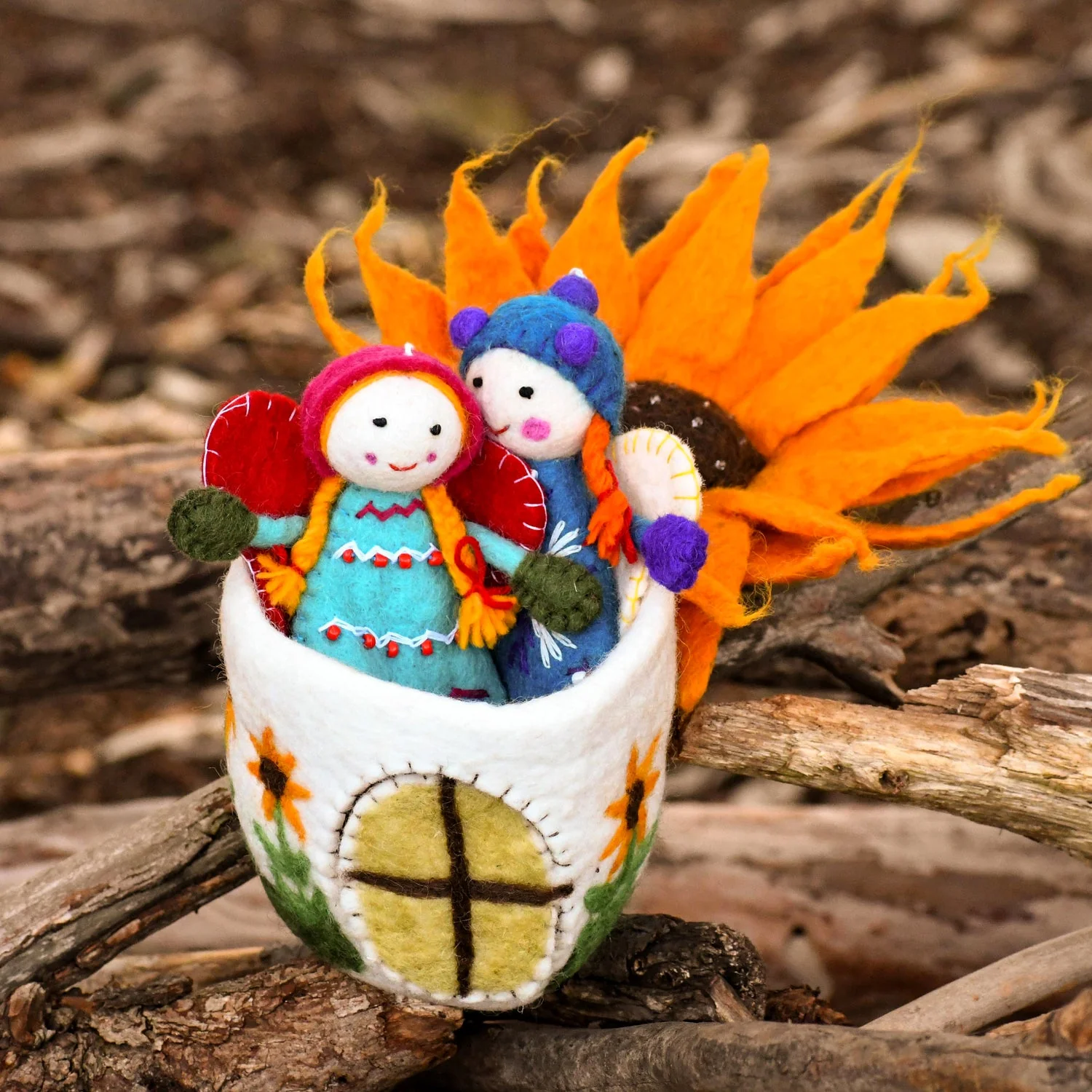 Tara Treasures - Fairies and Gnomes House - Sunflower - Image 3