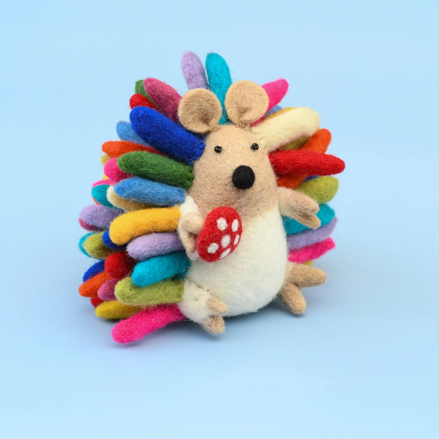 Tara Treasures - Felt Colourful Rainbow - Hedgehog - Image 3