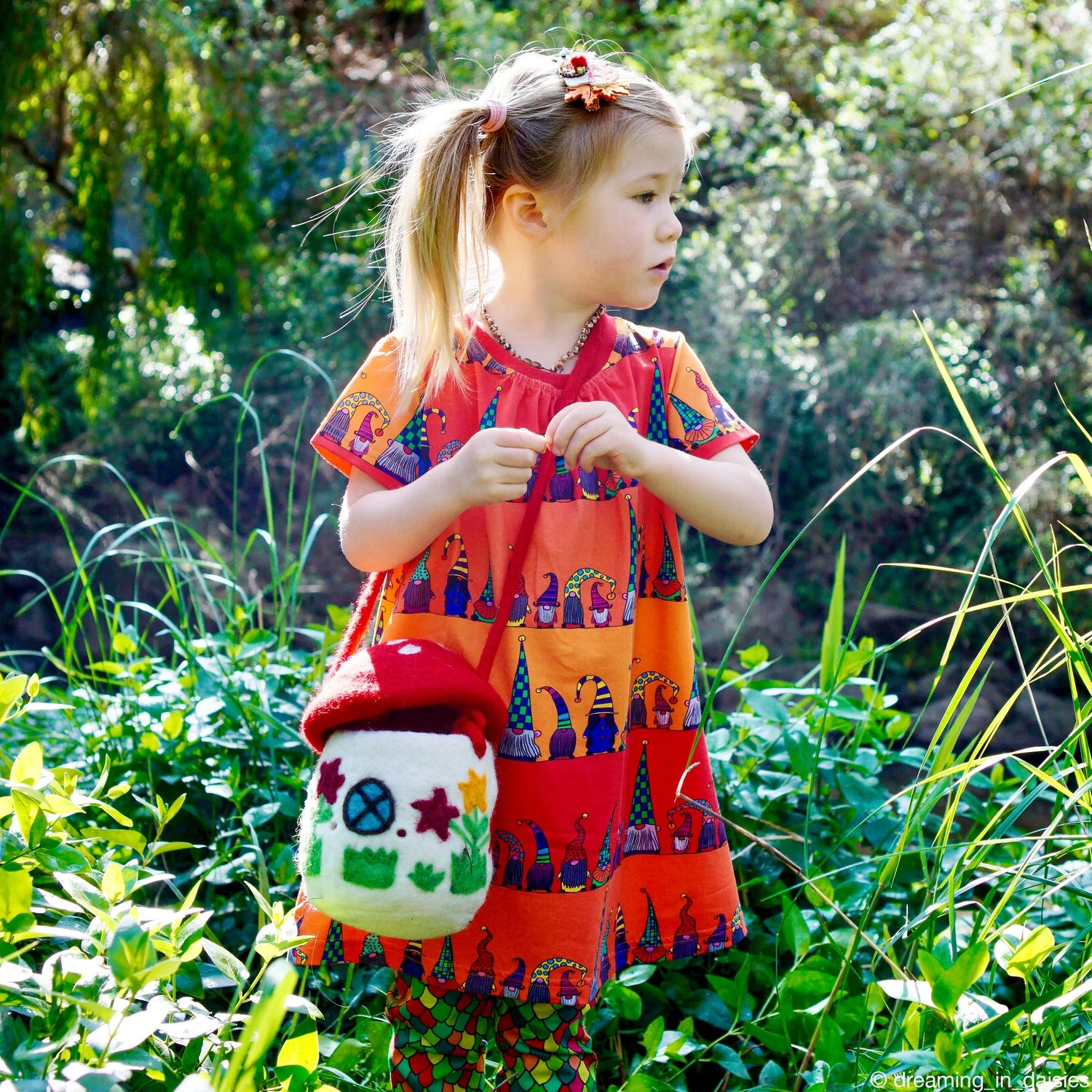 Tara Treasures - Felt Mushroom - Toadstool Bag - Image 2