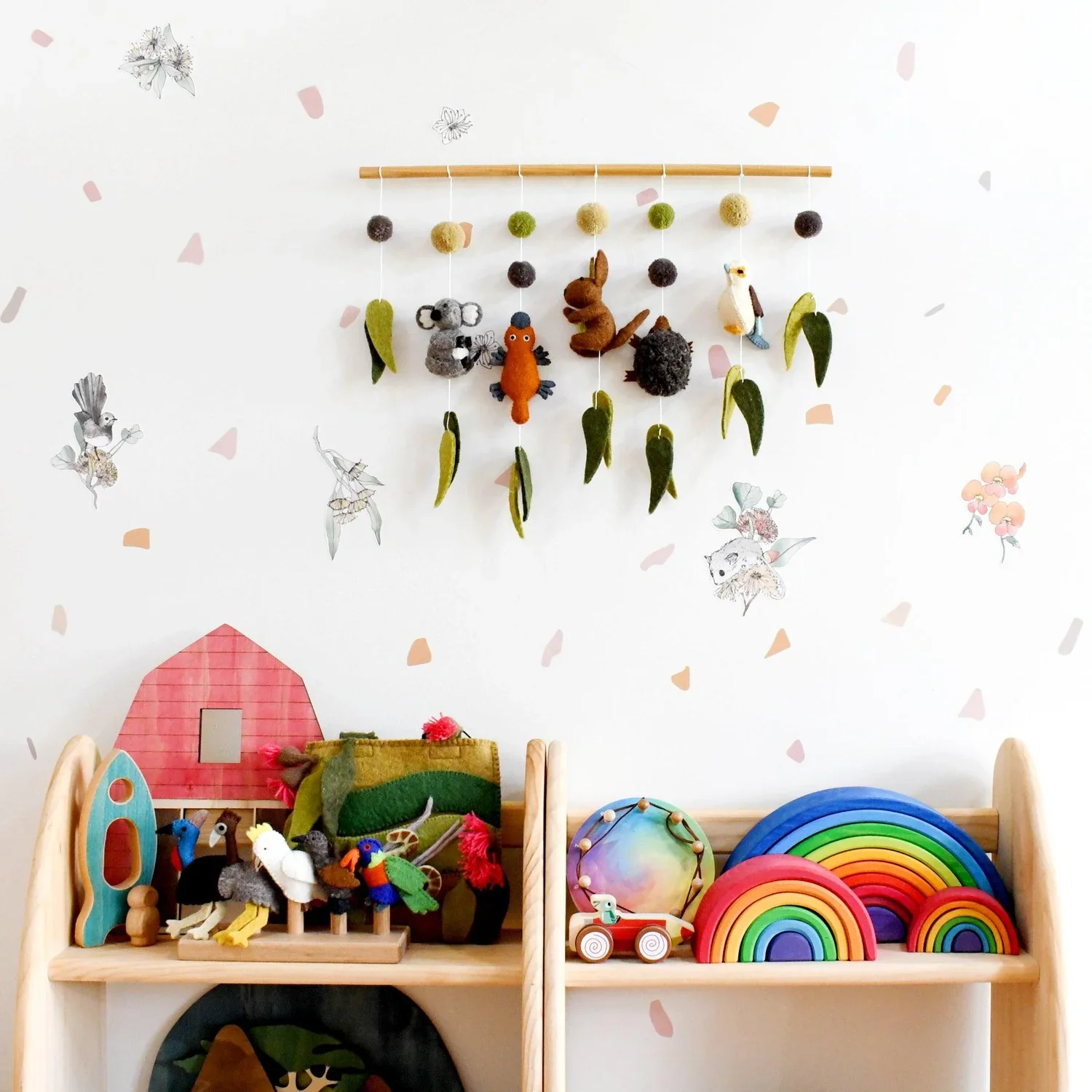 Tara Treasures Nursery Cot Mobile Hanging Australian Animals - Image 3
