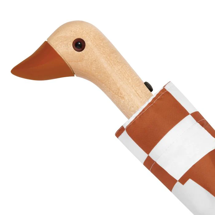 The Original Duckhead Umbrella Compact-Peanut Butter Checks - Image 2