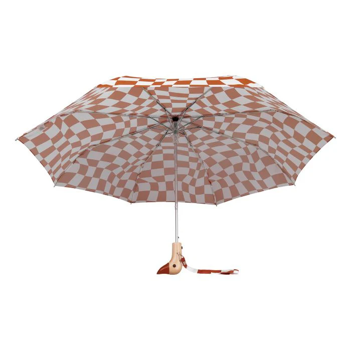 The Original Duckhead Umbrella Compact-Peanut Butter Checks - Image 5