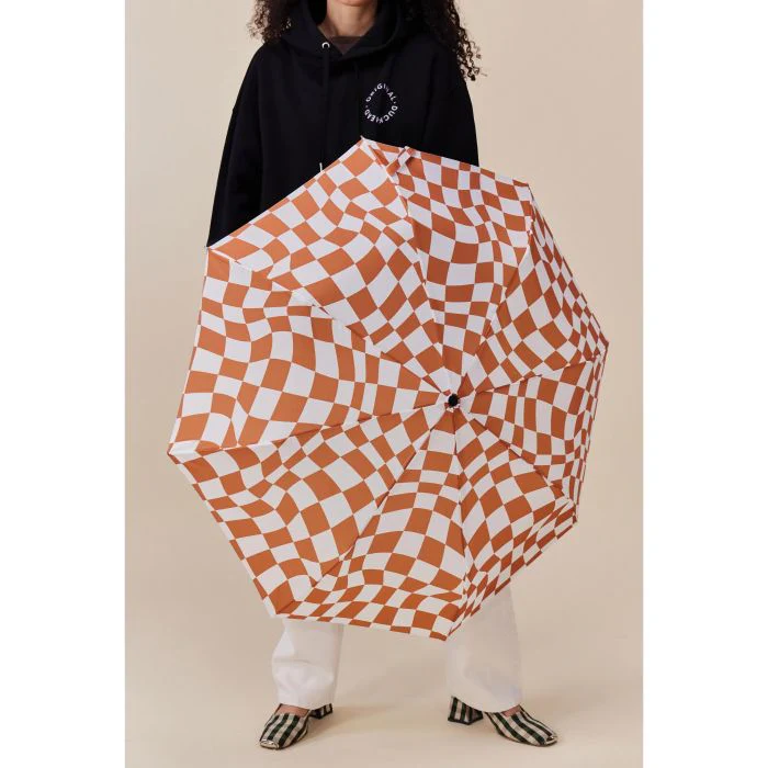 The Original Duckhead Umbrella Compact-Peanut Butter Checks - Image 6