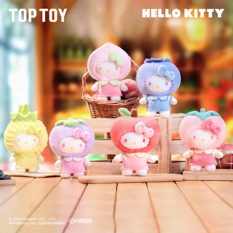 Toptoy Hello Kitty Fruity Paradise Vinyl Plush Keychain Gift Blind Box - Image 3