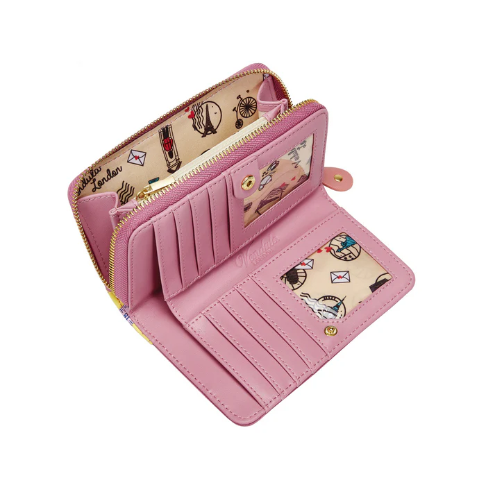 Vendula Sewing Shop - Rasberry Edition Medium Ziparound Wallet - Image 4