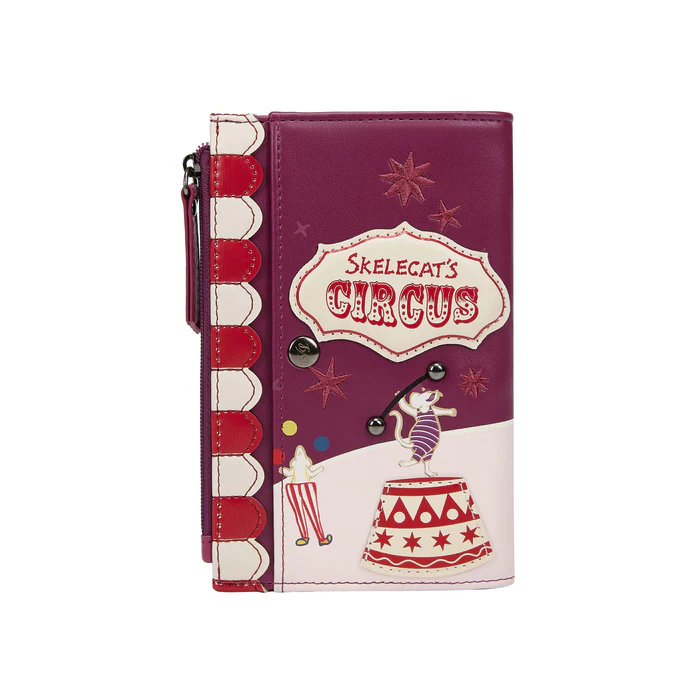 Vendula Skelecat's Travelling Ghost Circus Compact Folding Wallet - Image 2