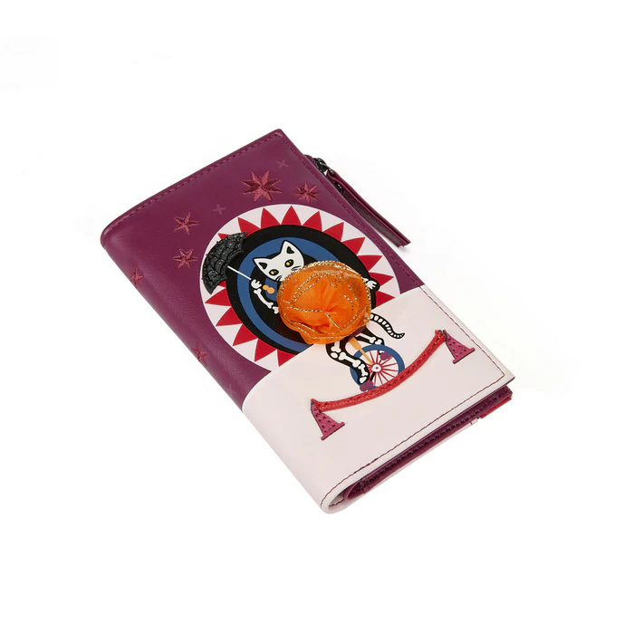 Vendula Skelecat's Travelling Ghost Circus Compact Folding Wallet - Image 3
