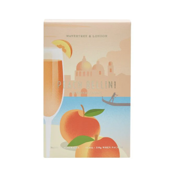 Wavertree & London Candle Peach Bellini 60 hours 330g - Image 2