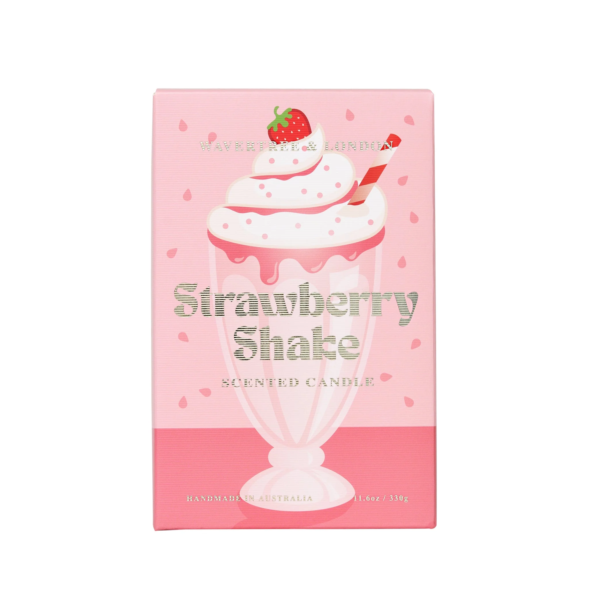 Wavertree & London Candle Strawberry Shake 60 hours 330g - Image 3