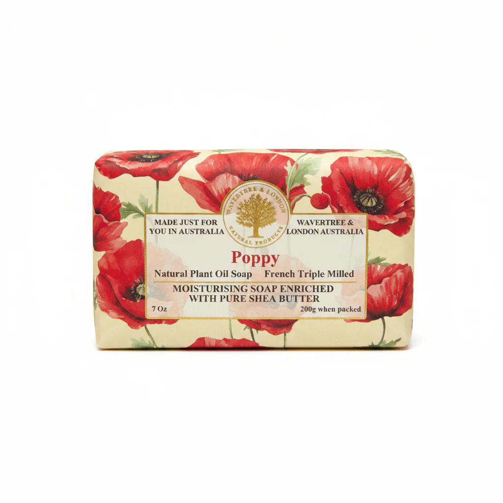 Wavertree & London Poppy Soap Bar 200g