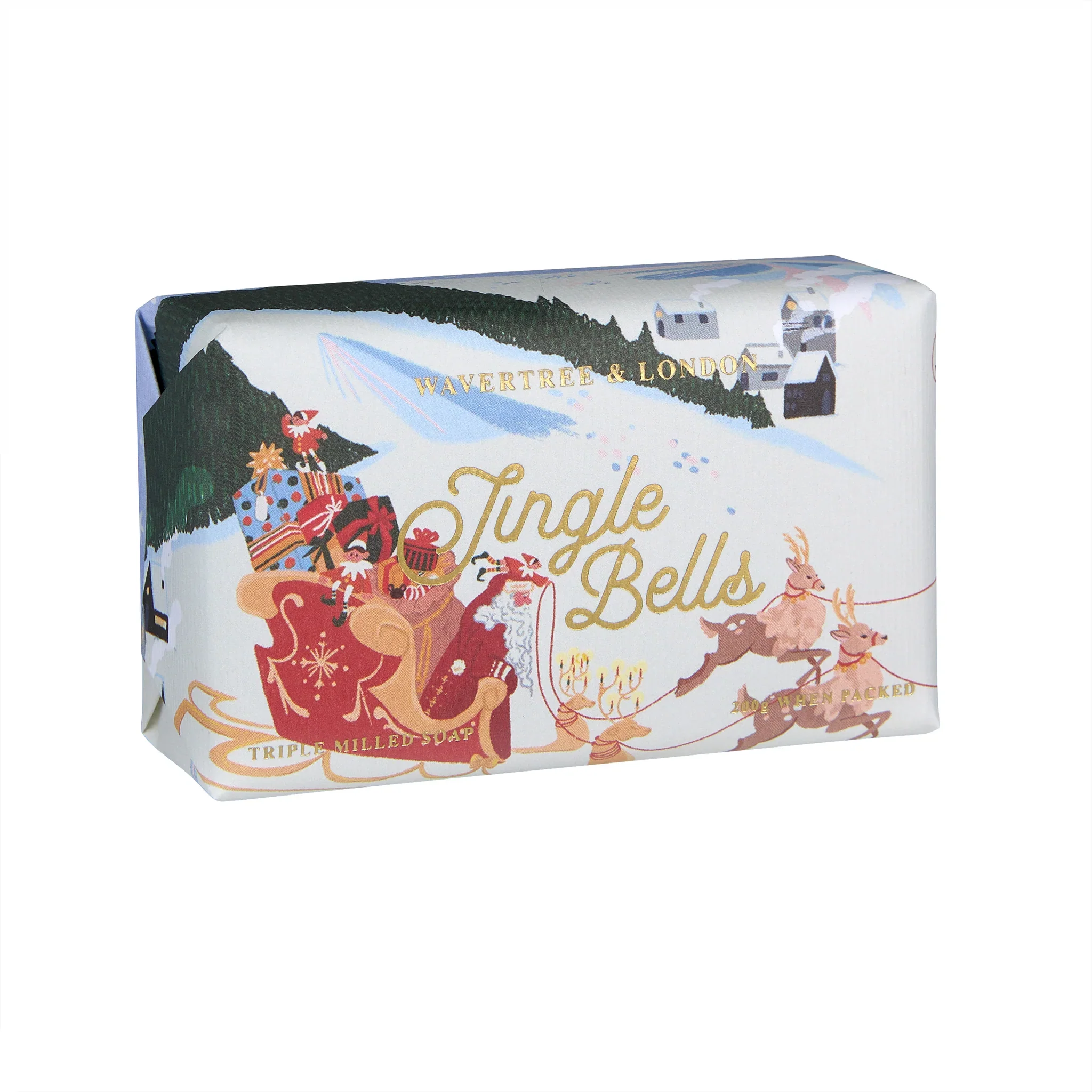 Wavertree & London Soap Jingle Bells Soap Bar 200g - Image 2