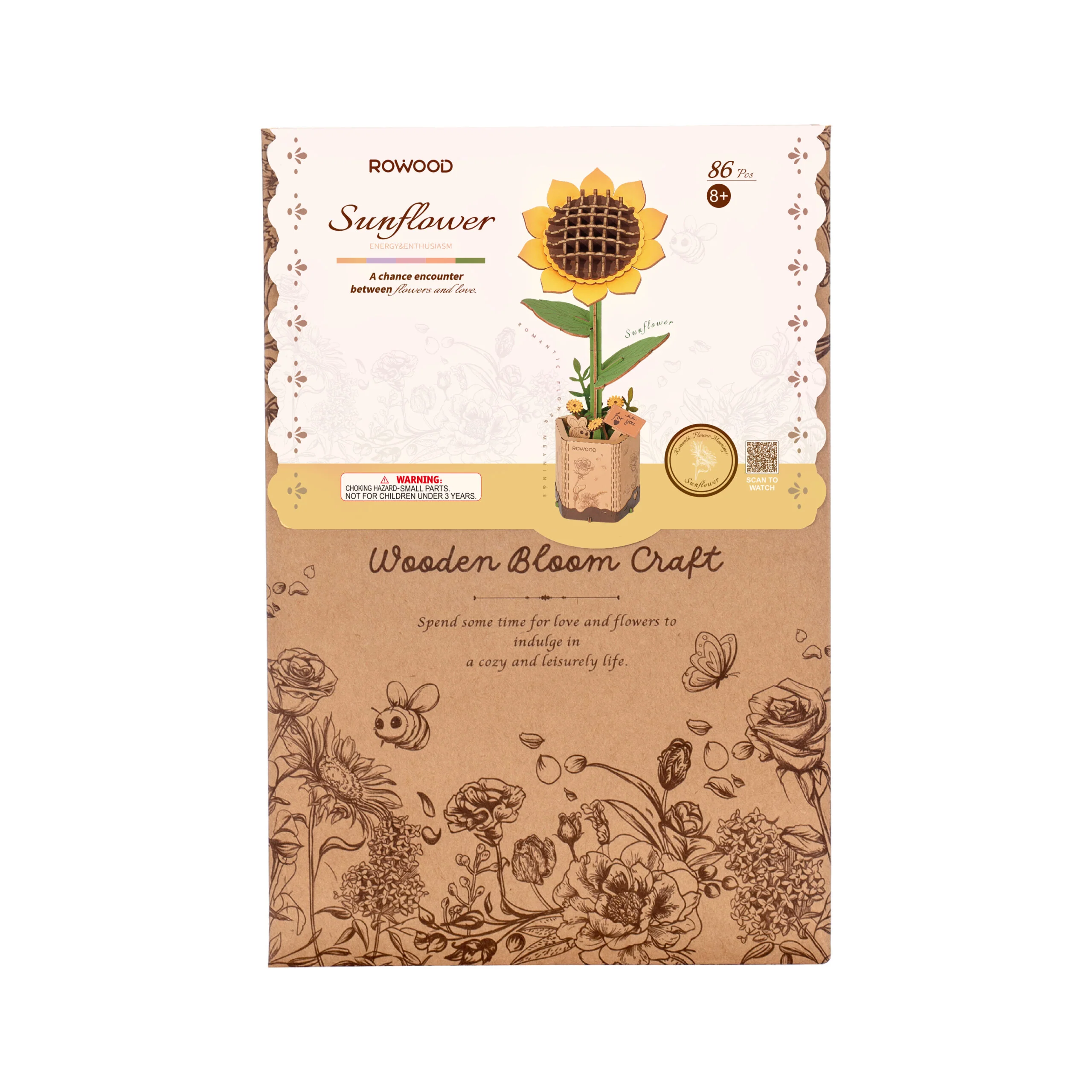 Robotime Rowood Bloom Sunflower - Image 3